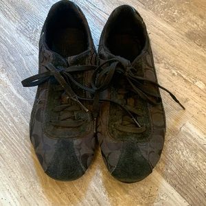 Black coach sneakers